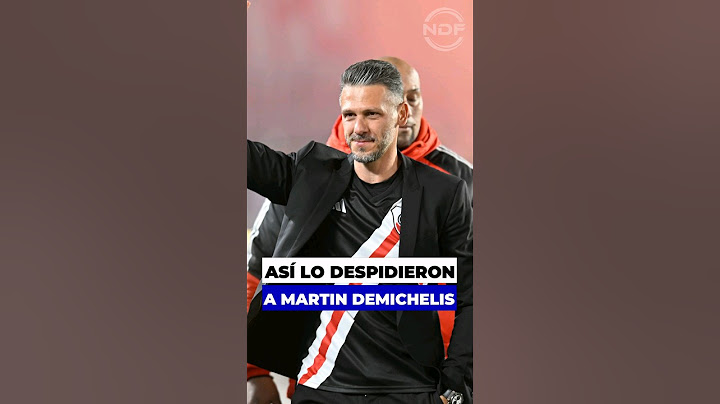 Así lo despidieron a Martin Demichelis de River Plate los jugadores