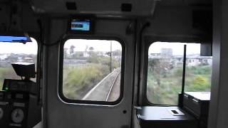 名鉄三河線6000系6042F(第1編成目の更新車) 知立駅→竹村駅 前面展望(カットなし)