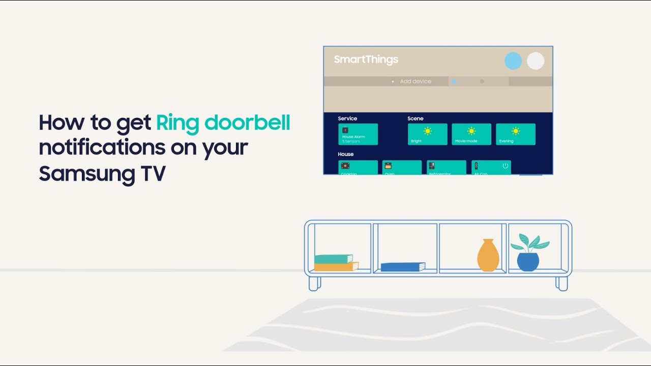 How to get Ring doorbell notifications on your Samsung TV* - YouTube