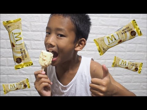 Testing Magnum White Almond Ice Cream