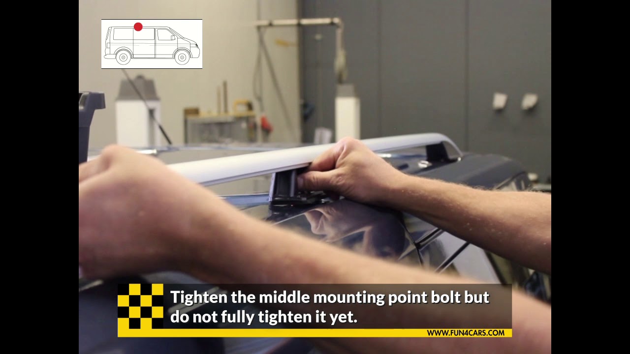 Ford Transit Custom - Roofrails montage uitleg - Roof rails mounting instructions - Fun4cars
