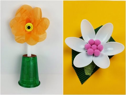 Video: Come Fare Un Fiore Con I Cucchiai Di Plastica