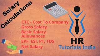 Salary Calculation || How to Calculate Net Salary? || HR Tutorials India || How to Calculate Salary?