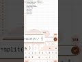 Phone pe SPLIT Function Sikh lo 📱#short #googlesheetstutorial #trending