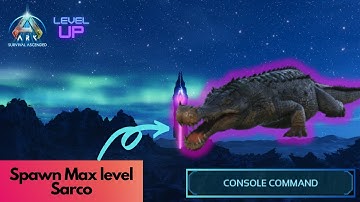 Tamed Sarco Spawn Command | Ark Survival Ascended