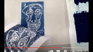 Print-making using a polystyrene tile