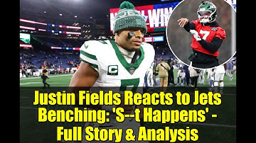Justin Fields Reacts to Jets Benching: 
