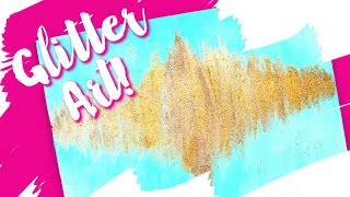 Glitter Art On Canvas Diy Unicorn Store Nerdiy