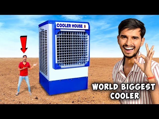 दुनिया का सबसे बड़ा कूलर 😯 I Made Biggest Water Cooler House | ये कूलर नही घर है class=