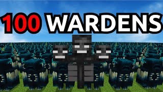 Wither vs 100 Wardens