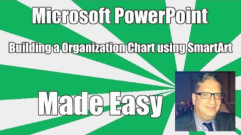 Creating an Organization Chart / Org Chart In PowerPoint using SmartArt tutorial - 2016, 2010, 2013
