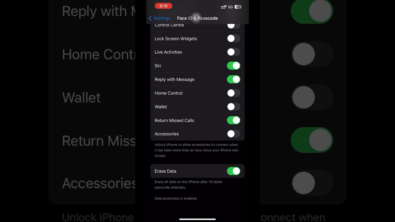 Erase all data on this iPhone after 10 failed passcode attempts. 🔥🔥 