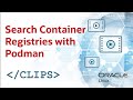 Search container registries with podman