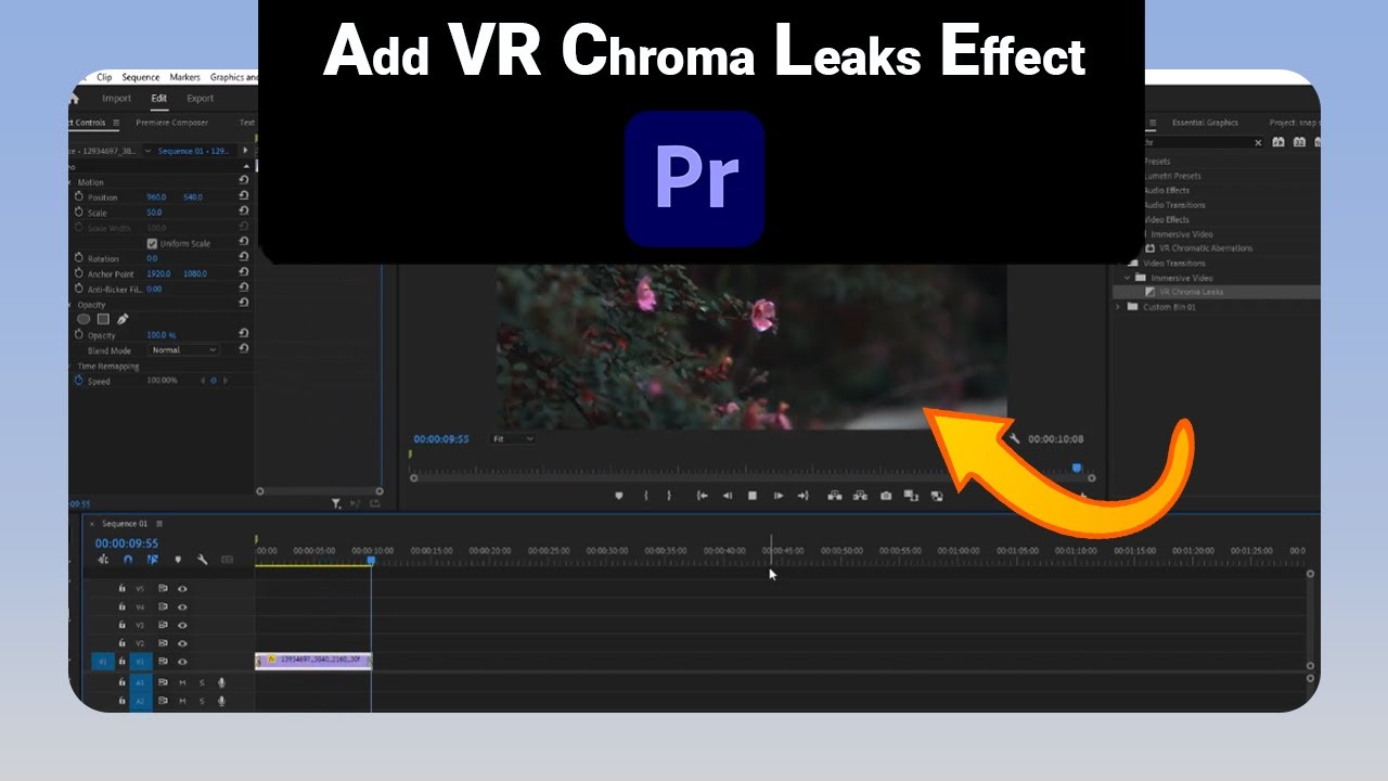 How to Add VR Chroma Leaks Effect on Premiere Pro [NEW] - YouTube