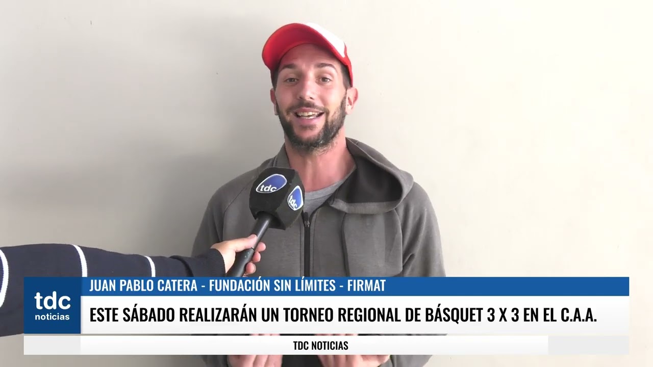 JUAN PABLO CATERA | ESTA SÁBADO REALIZARÁN UN TORNEO REGIONAL DE BÁSQUET 3 X 3 EN EL C.A.A.