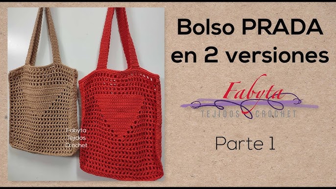 Crochet Prada Inspired Tote Bag Pattern. - Dreamcrochets