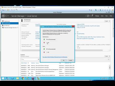 Disable the Internet Explorer Enhanced Security Configuration