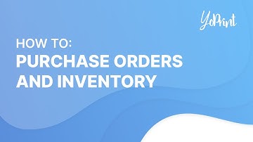 Purchase Order and Inventory Management
