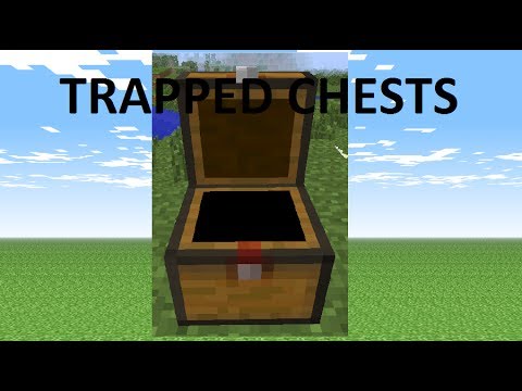 Minecraft trapped chest crafting recipe - YouTube