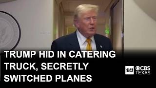 Trump hid in a catering truck to secretly switch planes amid Iran's missile threat