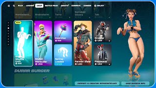 Fortnite SWAG SHUFFLE Emote (Durham Diva -Twilight song as New ICON SERIES) with Legendary Skins
