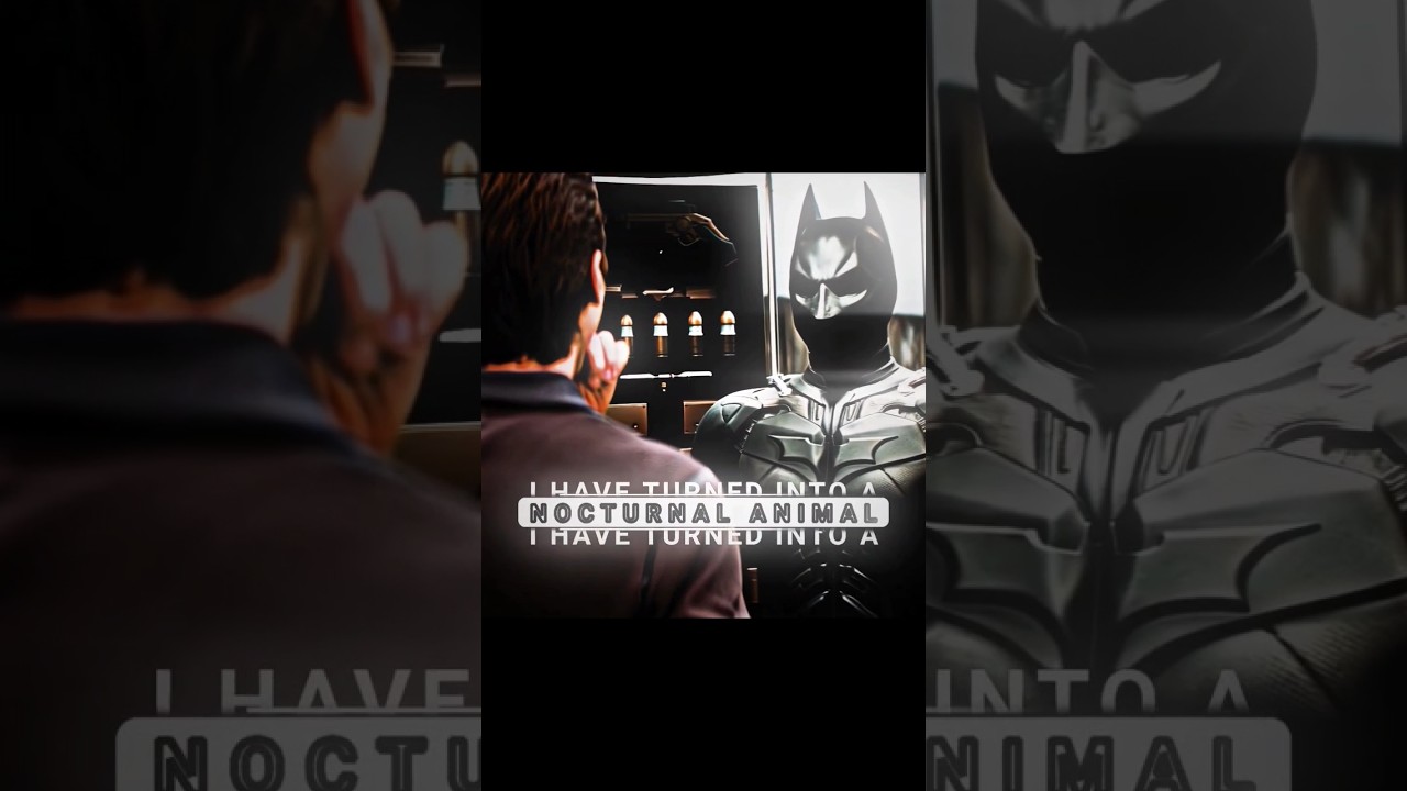 "TWO YEARS OF NIGHT HAVE TURNED ME INTO A NOCTURNAL ANIMAL"/BATMAN EDIT 4K