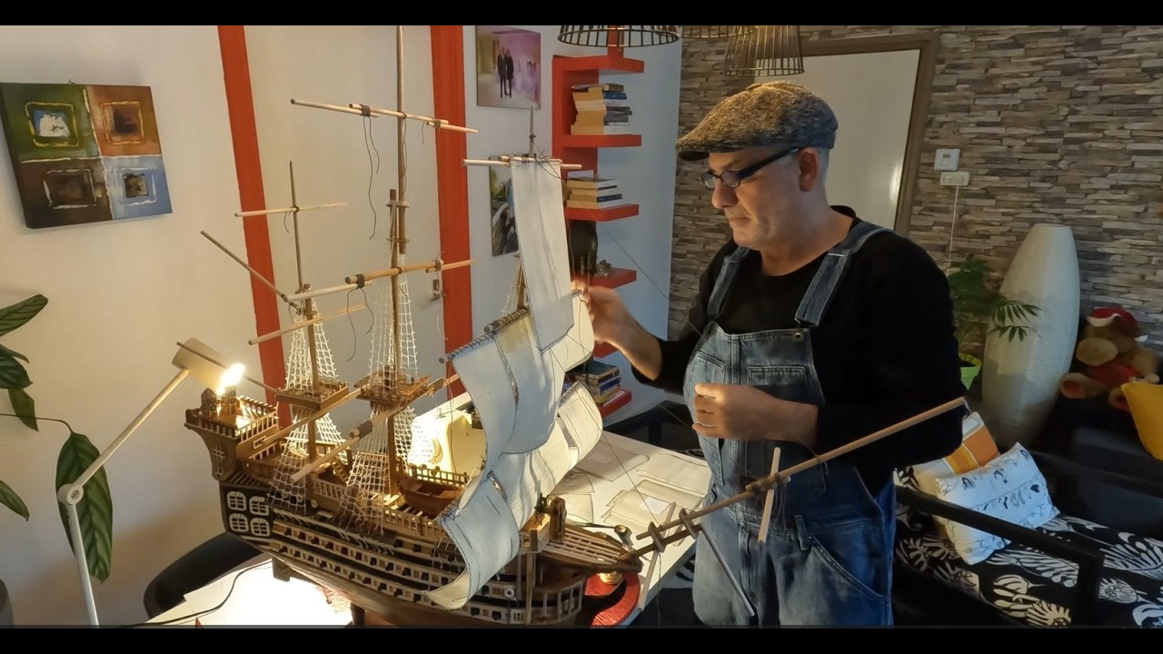 VICTORY model ship part 4 (the end) سفينة خشبية الجزء الرابع والأخير #hmsvictory #shipmodeling