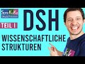 Deutsch lernen C1 - Wissenschaftliche Strukturen in der DSH - Prüfungsbeispiele und Tipps #DSH