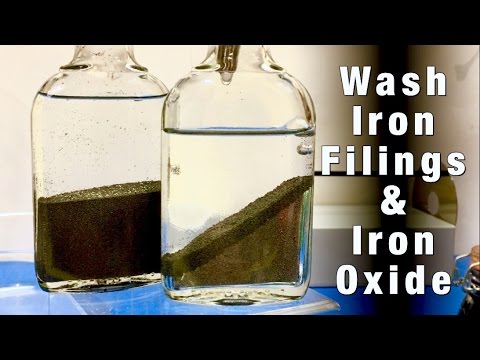 How To Wash Iron Filings & Iron Powder For Magnetic Field Displays