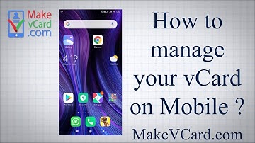How to Manage Cloud Digtial Business Card on Mobile - MakeVCard.com Online Digital Visiting Card