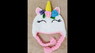🦄🦄Gorro de unicornio tejido crochet paso a 🦄🦄 - YouTube