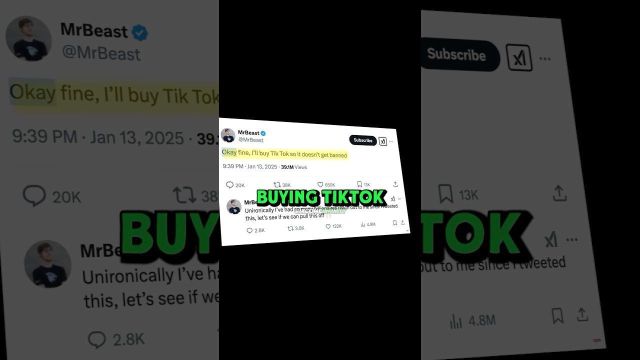 MrBeast Is Buying TikTok?!