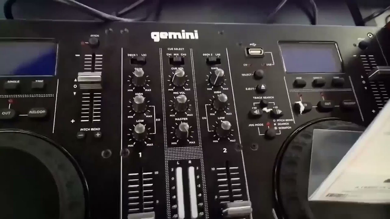 GEMINI CDM 4000, mixer - YouTube