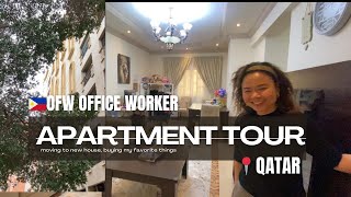 New Apartment Tour Na Tayo! OFW Office Worker - Expats Living in Qatar