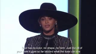Beyonce's speech at CFDA awards - With Subtitles