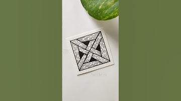 draw with me 🖌️🎨/ zentangle pattern #shorts #shortsfeed #art #3d