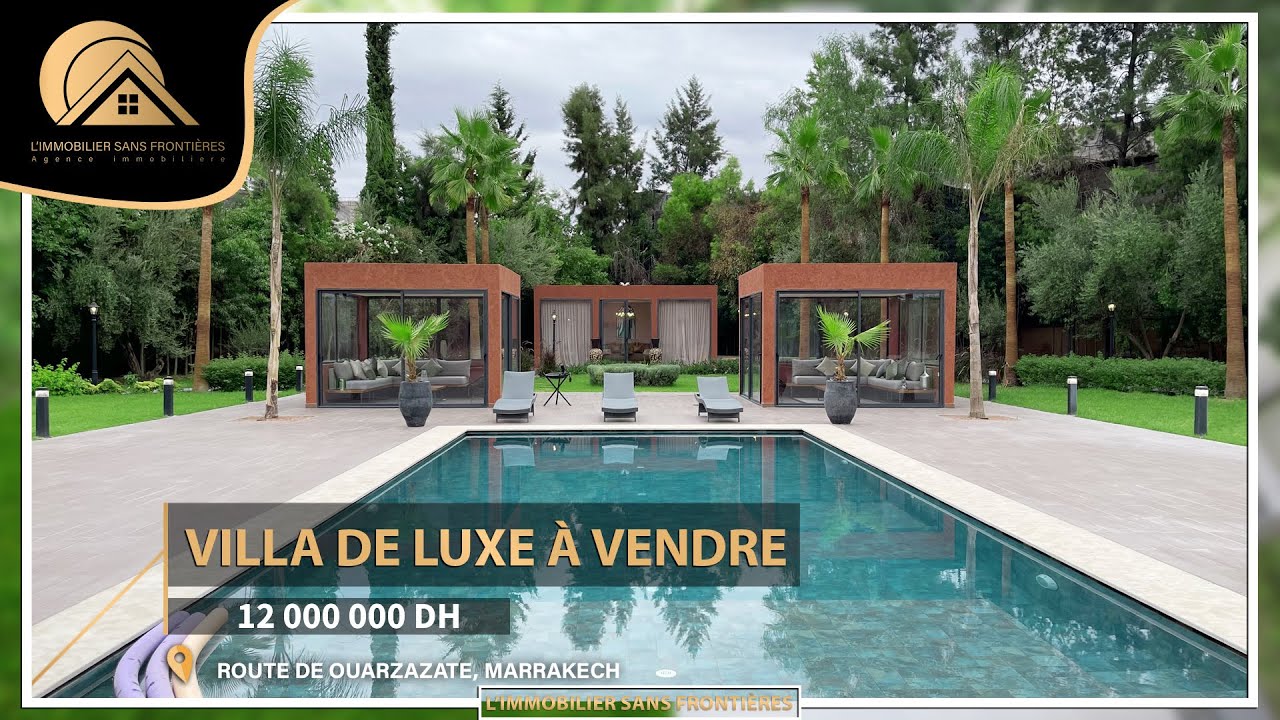 Villa de luxe à vendre, Route Ouarzazate Marrakech