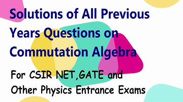 Previous Years Solutions| Commutation Algebra | Quantum Mechanics | CSIR NET| GATE| IIT JAM| MSc