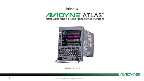 Intro to Avidyne ATLAS FMS