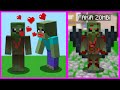 KIZ ZOMBİ FAKİR ZOMBİYİ ÖPTÜ, FAKİR ZOMBİ VAMPİR OLDU! 😱 - Minecraft