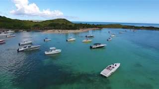 DJI Phantom 4 Boats Anchored Everywhere
