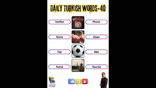 Daily Turkish words - 40 #shorts #turkey #turkish #تركيا # لغة