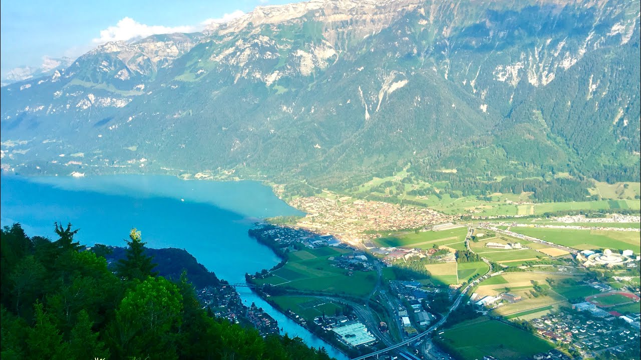 Switzerland Interlaken Lake Thun Lake Brienz And Two Lakes Bridge Youtube