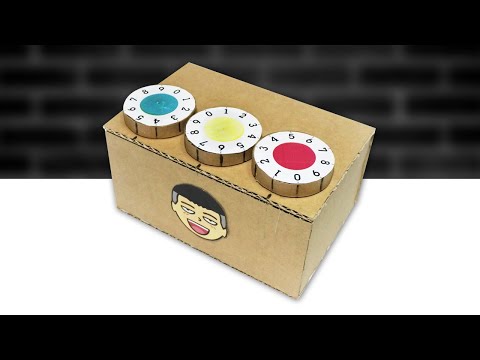 ตู้เซฟใช้รหัสผ่าน ทำจากลังกระดาษ | How to Make Safe Box From Cardboard