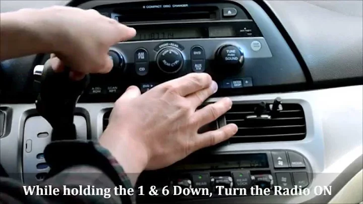 Honda Odyssey Radio Code Reset (How to Unlock a 'locked' radio)