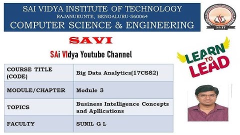 Module 3 Business Intelligence Concepts and Applications