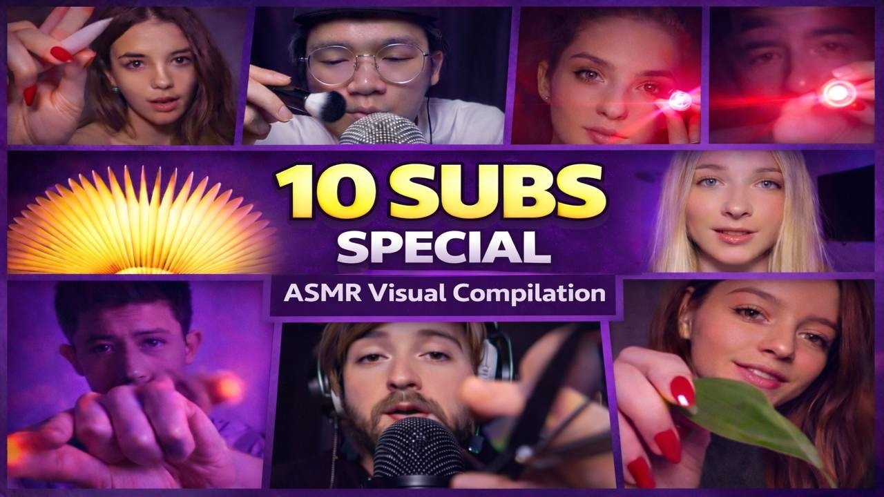 10 Subscribers Special 💜 Thank You All! | ASMR Visual Compilation