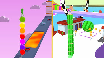 STACK RIDER VS CUBE SURFER 🟡💕- All Levels Gameplay Walkthrough Android, iOS v.4