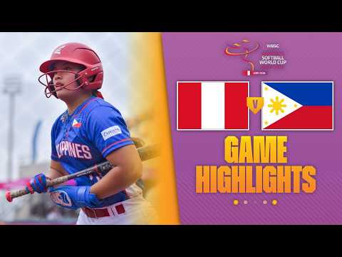HIGHLIGHTS | Peru vs Philippines | WBSC Women's Softball World Cup - Group Stage