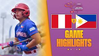 HIGHLIGHTS | Peru vs Philippines | WBSC Women's Softball World Cup - Group Stage screenshot 1